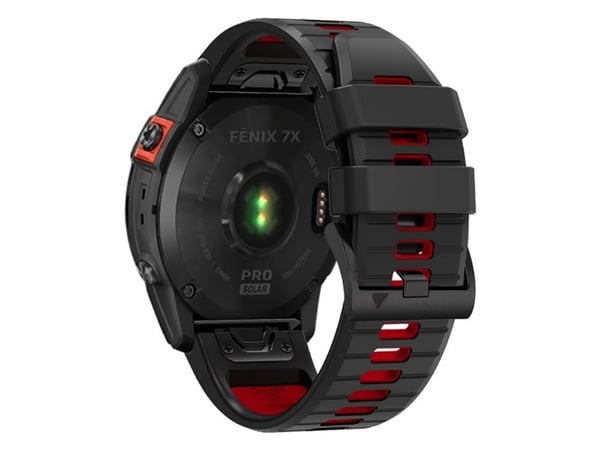 Tech-Protect Smart Watch-rem for Garmin Fenix 3/5X/3HR/5X Plus/6X/6X Pro/7X Black and Red