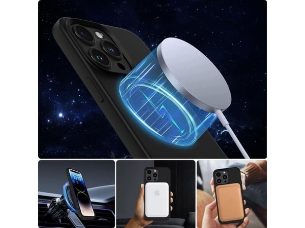 Tech-Protect silikon MagSafe-deksel til iPhone 13 / 14 - Svart