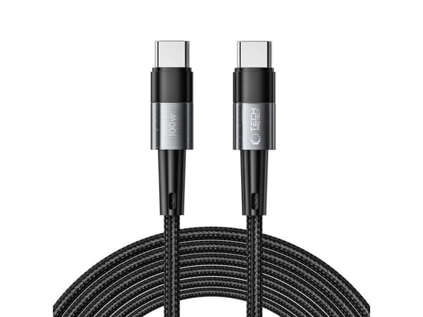 Kaapeli 5A PD100W 3m USB-C - USB-C Tech-Protect Ultraboost harmaa