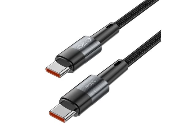 Kabel 5A PD100W 0,25 m USB-C - USB-C Tech-Protect Ultraboost grå