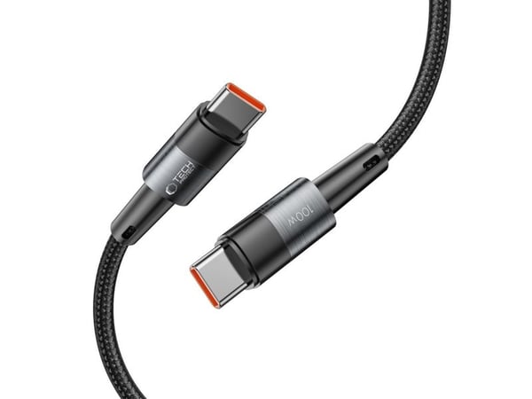 Kabel 5A PD100W 0,25 m USB-C - USB-C Tech-Protect Ultraboost grå