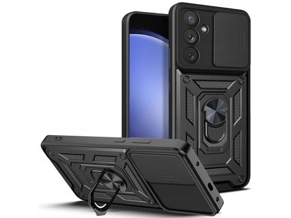 Tech-Protect CamShield Pro-deksel for Samsung Galaxy S23 FE - sort