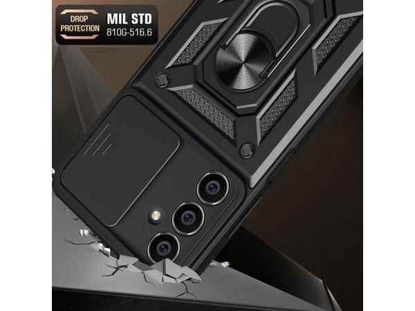 Tech-Protect CamShield Pro-deksel for Samsung Galaxy S23 FE - sort