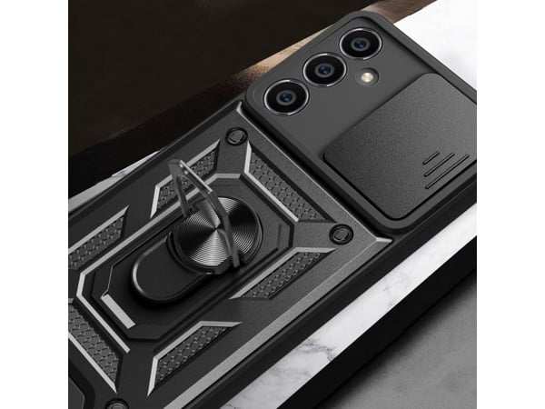 Tech-Protect CamShield Pro-deksel for Samsung Galaxy S23 FE - sort