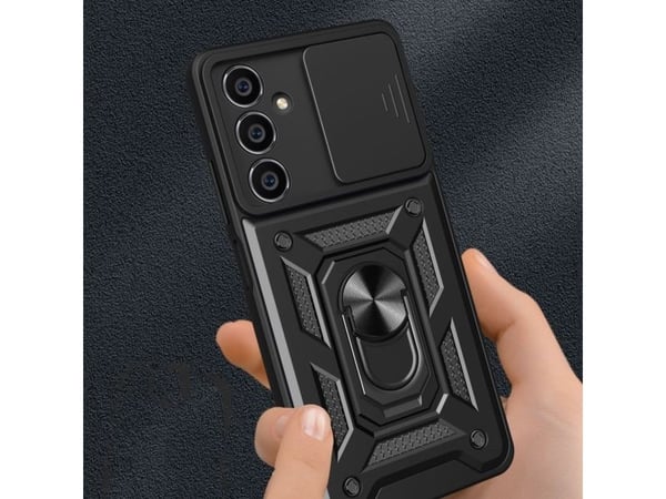 Tech-Protect CamShield Pro-deksel for Samsung Galaxy S23 FE - sort
