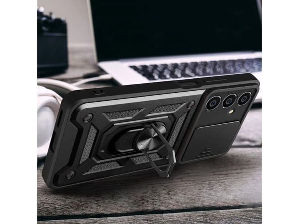 Tech-Protect CamShield Pro-deksel for Samsung Galaxy S23 FE - sort