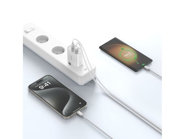 Tech-Protect Lader PD 20W Vegglader 2x USB-C Tech-Protect C20W svart