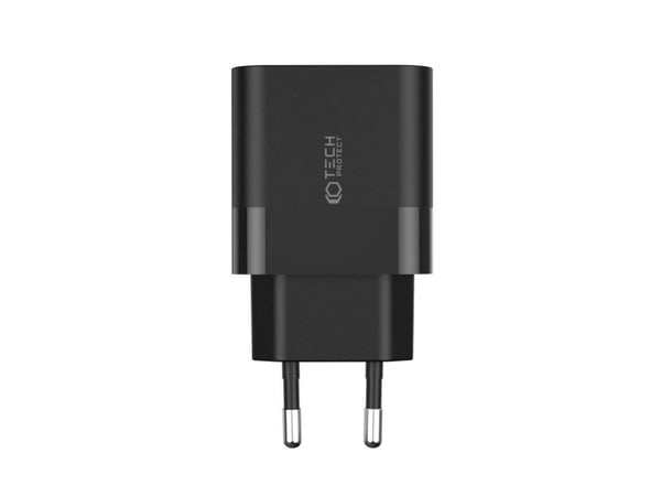 Tech-Protect Lader PD 20W Vegglader 2x USB-C Tech-Protect C20W svart