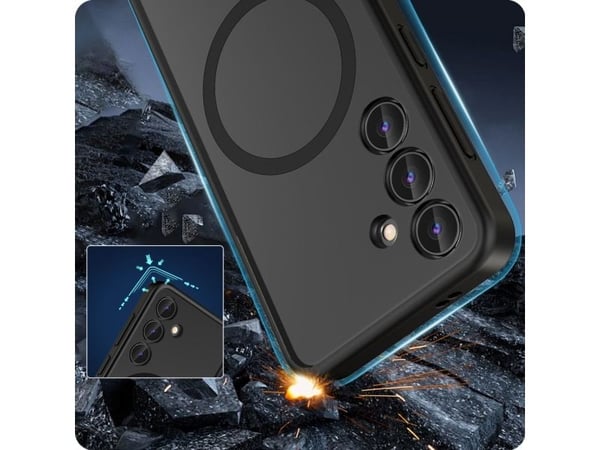 Tech-Protect MagMat MagSafe-deksel til Samsung Galaxy S24 Ultra - matt svart