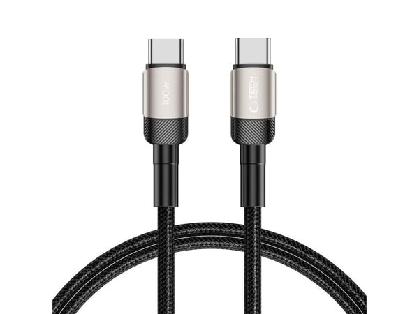 USB-tyyppi - USB Type C PD100W / 5A 1m Tech-Protect UltraBoost EVO titaani