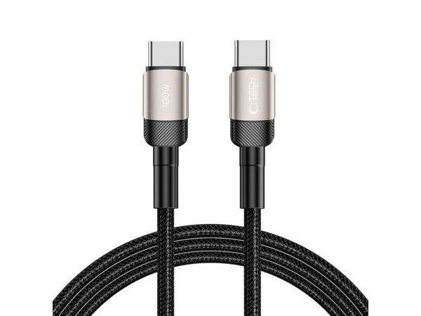 Tech-Protect USB-C till USB-C-kabel 2 m svart