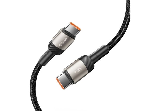 Tech-Protect USB-C till USB-C-kabel 2 m svart
