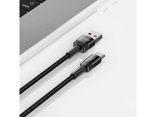 USB-kabel - USB Type C 100W / 5A 1m Tech-Protect UltraBoost EVO Svart