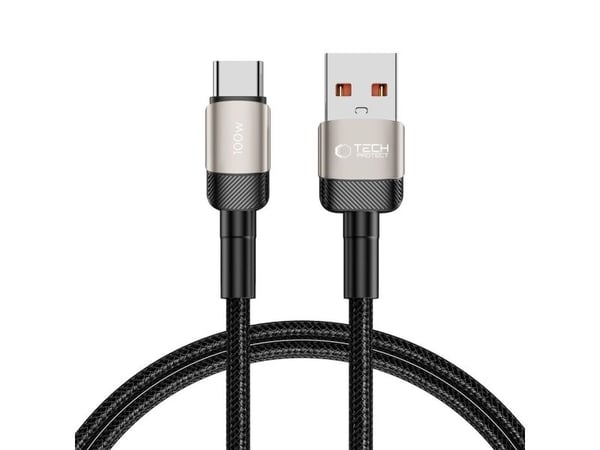 Kaapelit USB - C tipo USB 100W / 5A 1m Tech-Protect UltraBoost EVO titano titano