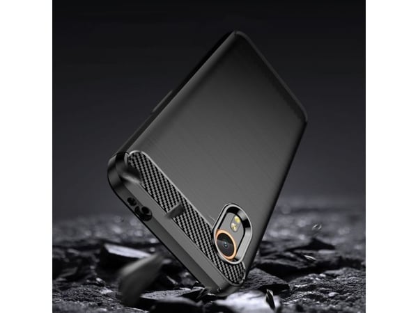 Tech-Protect TPUCarbon-deksel for Samsung Galaxy XCover 7 - svart