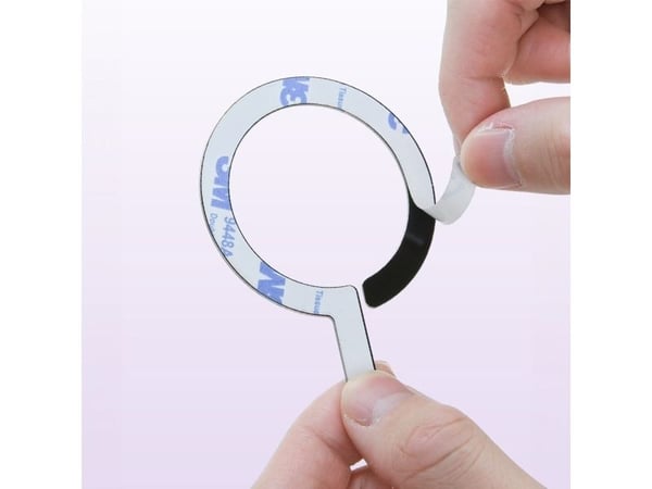 MagSafe Tech-Protect MetalRing universell magnetisk - svart/sølv (2 stk.)