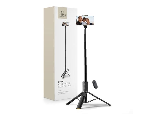 Selfiestang Tech-Protect TECH-PROTECT L08S Bluetooth selfie-stativ svart