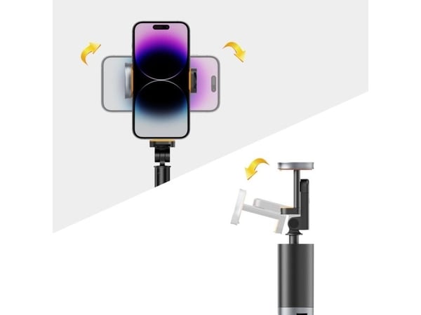 Selfiestang Tech-Protect TECH-PROTECT L08S Bluetooth selfie-stativ svart