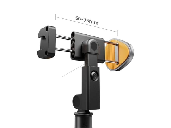 Tech-Protect L08S Bluetooth selfiekeppi kaukosäätimellä, jalusta jopa 141cm - musta