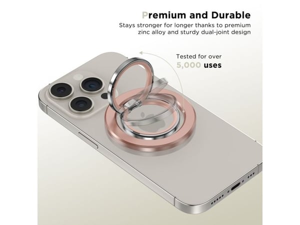 Tech-Protect MMR300 magnetisk holder/ring med MagSafe - rosa