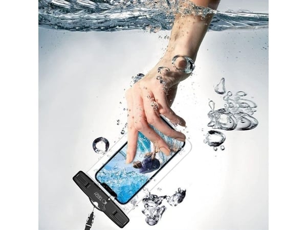 Tech-Protect Waterproof Case UWC7 vanntett for enheter opp til 6,9" - svart og oransje