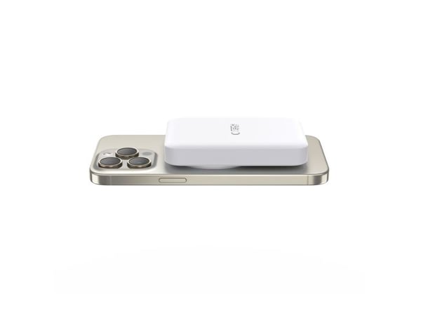 Powerbank Tech-Protect LifeMag PB11 med MagSafe 10000mAh 15W USB-C-port - hvit + USB-C-kabel