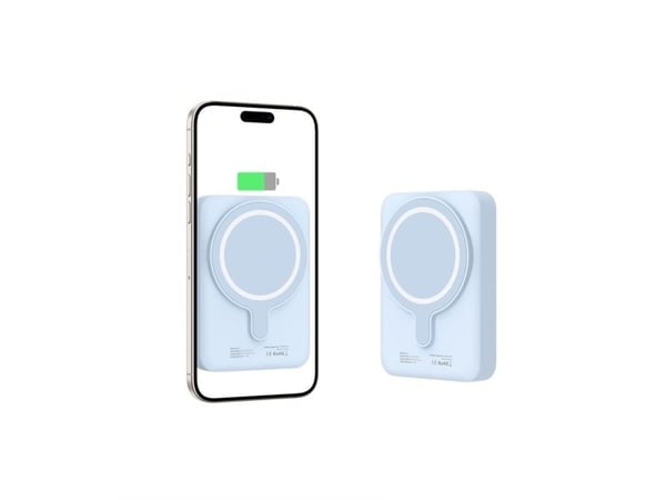 Powerbank Tech-Protect LifeMag PB11 med MagSafe 10000mAh 15W USB-C-port - blå + USB-C-kabel