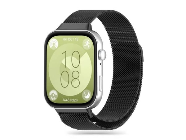 Armbånd til Huawei Watch Fit 3 Tech-Protect Milaneseband svart
