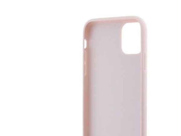 Hurtel Karl Lagerfeld diagonalt quiltat script-skal till iPhone 11 / Xr - Rosa