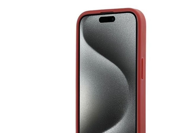 Karl Lagerfeld Karl Lagerfeld KLHCP15SPQDSMGR iPhone 15 / 14 / 13 6.1" czerwony/red hardcase Diagonal Quilted Script