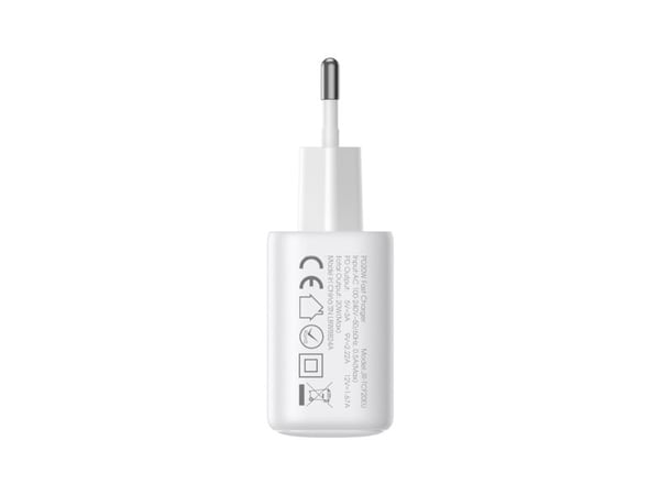 Joyroom JR-TCF21 lader USB-C til USB-A 20W PD/QC 3.0 hvit