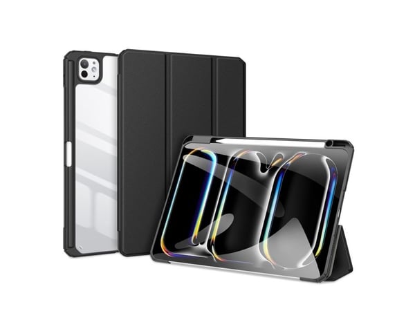 Dux Ducis Toby-deksel med klaff og stativ for iPad Pro 11" 2024 - sort