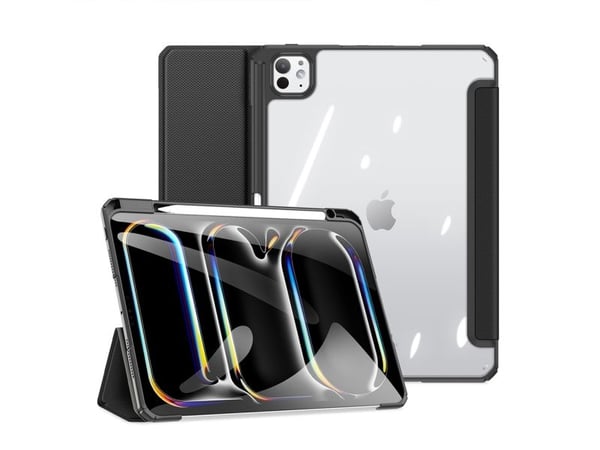 Dux Ducis Toby-deksel med klaff og stativ for iPad Pro 11" 2024 - sort