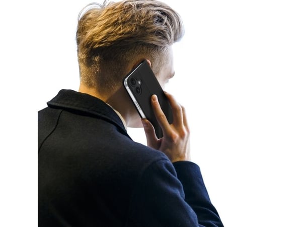 Dux Ducis Skin Pro-skal till iPhone 16 Plus med flip och kortfack - Svart