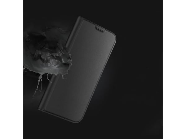 Dux Ducis Skin Pro-skal till iPhone 16 Plus med flip och kortfack - Svart