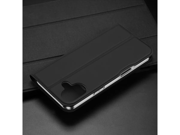 Dux Ducis Skin Pro-skal till iPhone 16 Plus med flip och kortfack - Svart