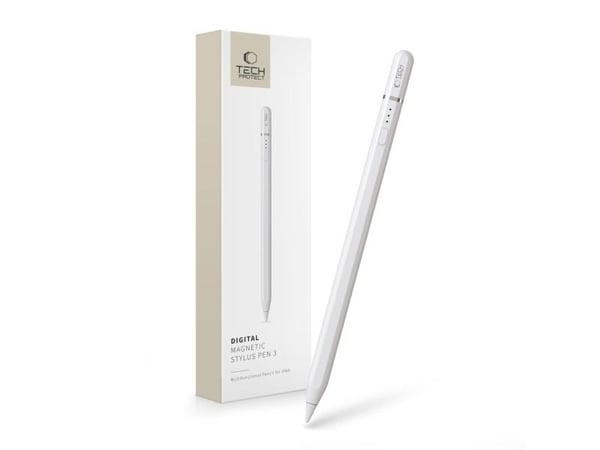 Tech-Protect Apple iPad Digital Magnetic Stylus Pen ”3” | Bialy