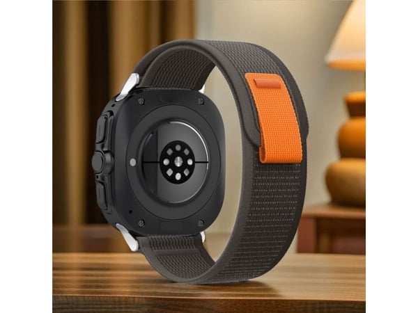 Tech-Protect nylon til Samsung Galaxy Watch Ultra (47 mm) svart/orange