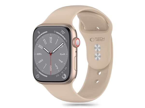 Tech-Protect silikonrem til Apple Watch 4/5/6/7/8/9/SE 38/40/41 mm valnøtt