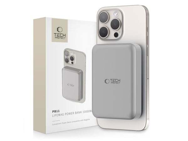 Powerbank Tech-Protect TECH-PROTECT PB11 LIFEMAG Magsafe powerbank 10000 mAh titanium