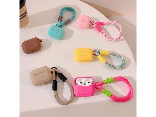 Tech-Protect silikonrepskydd för Apple AirPods Pro 1/2 CAFE LATTE