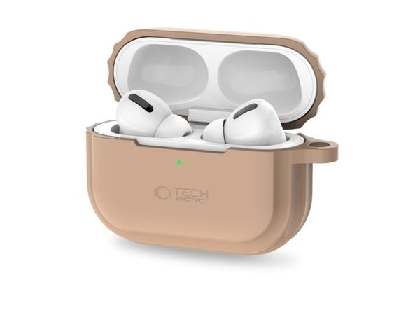 Tech-Protect silikonrepskydd för Apple AirPods Pro 1/2 CAFE LATTE
