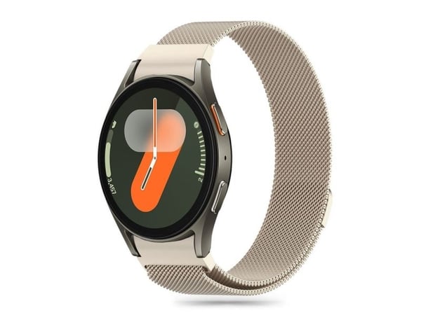 Rannekoru Samsung Galaxy Watch 4 / 5 / 5 PRO / 6 / 7 / FE Tech-Protect Milaneseband Starlight gold