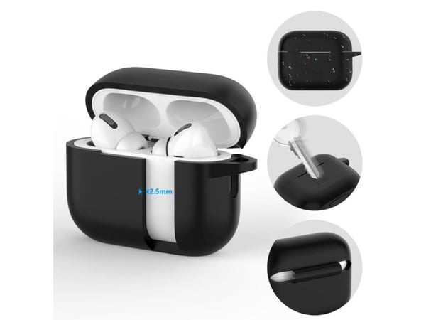 Tech-Protect silikonhake för Apple AirPods Pro 1/2 svart