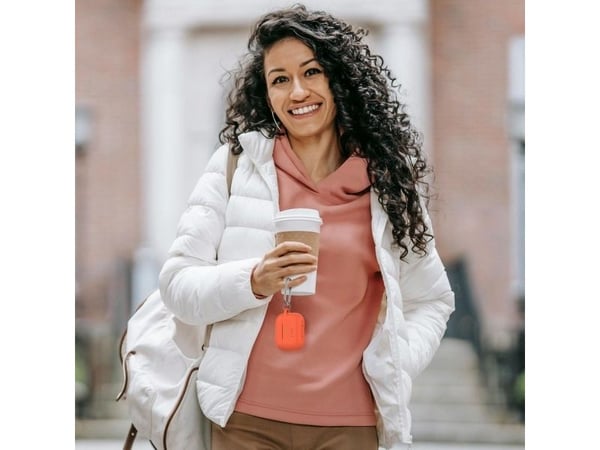 Tech-Protect silikondeksel med krok for Apple AirPods Pro 1/2 - Svart
