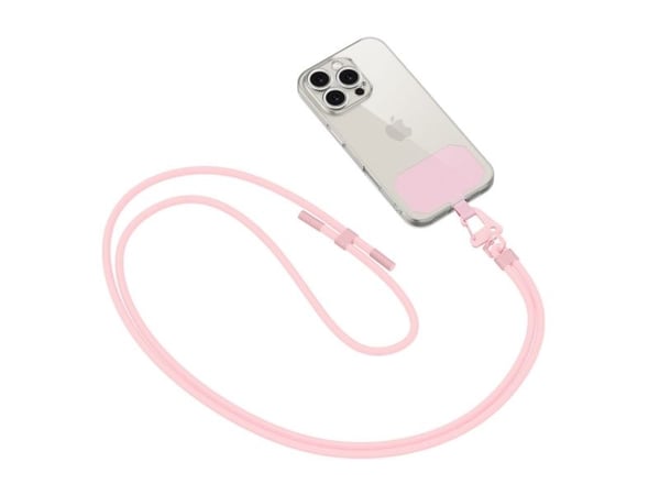 Tech-Protect TECH-PROTECT C5S rem för mobil ROPE CROSSBODY STRAP baby pink