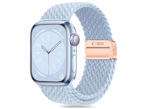 Tech-Protect reim til Apple Watch 3/4/5/6/7/8/9/SE (38/40/41 mm) Tech-Protect nylonmag babyblå