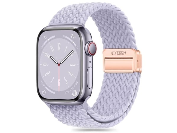 Tech-Protect nylonreim til Apple Watch 4/5/6/7/8/9/SE (38/40/41 mm) periwinkle