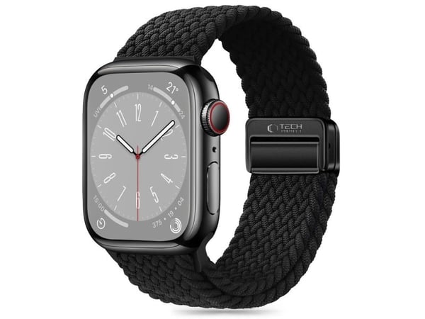 Tech-Protect rem til APPLE WATCH 3/4/5/6/7/8/9/SE (38/40/41 mm) Tech-Protect nylon, svart
