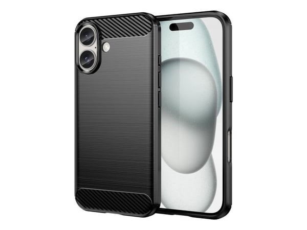 Hurtel Etui silikonowe Carbon Case do iPhone 16 Plus - czarne
